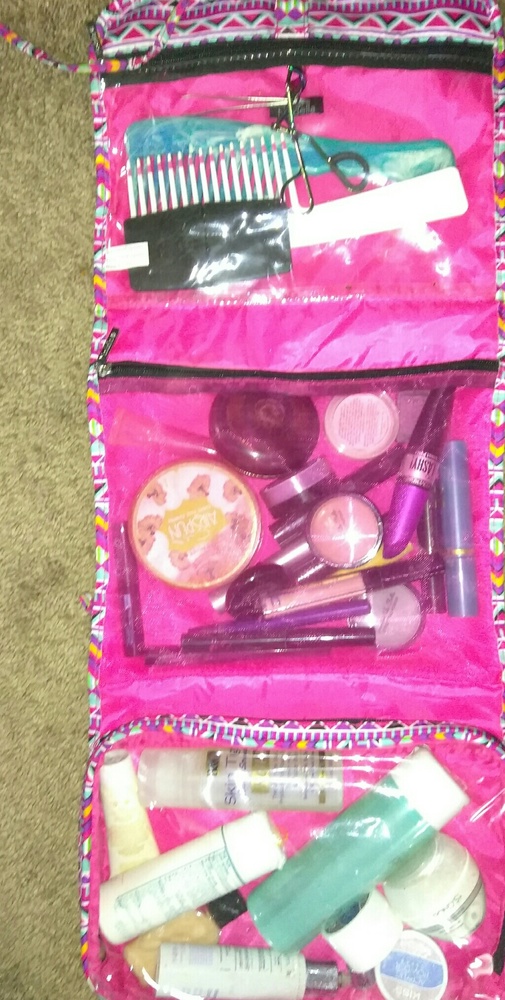 Bag full of makeup